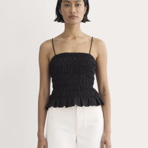 The Smocked Tank | Black