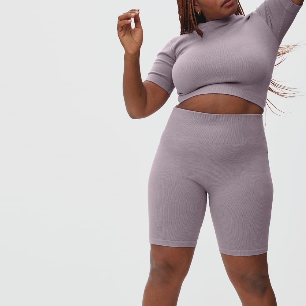 The Seamless Bike Short | Dusty Lavender - Image 4