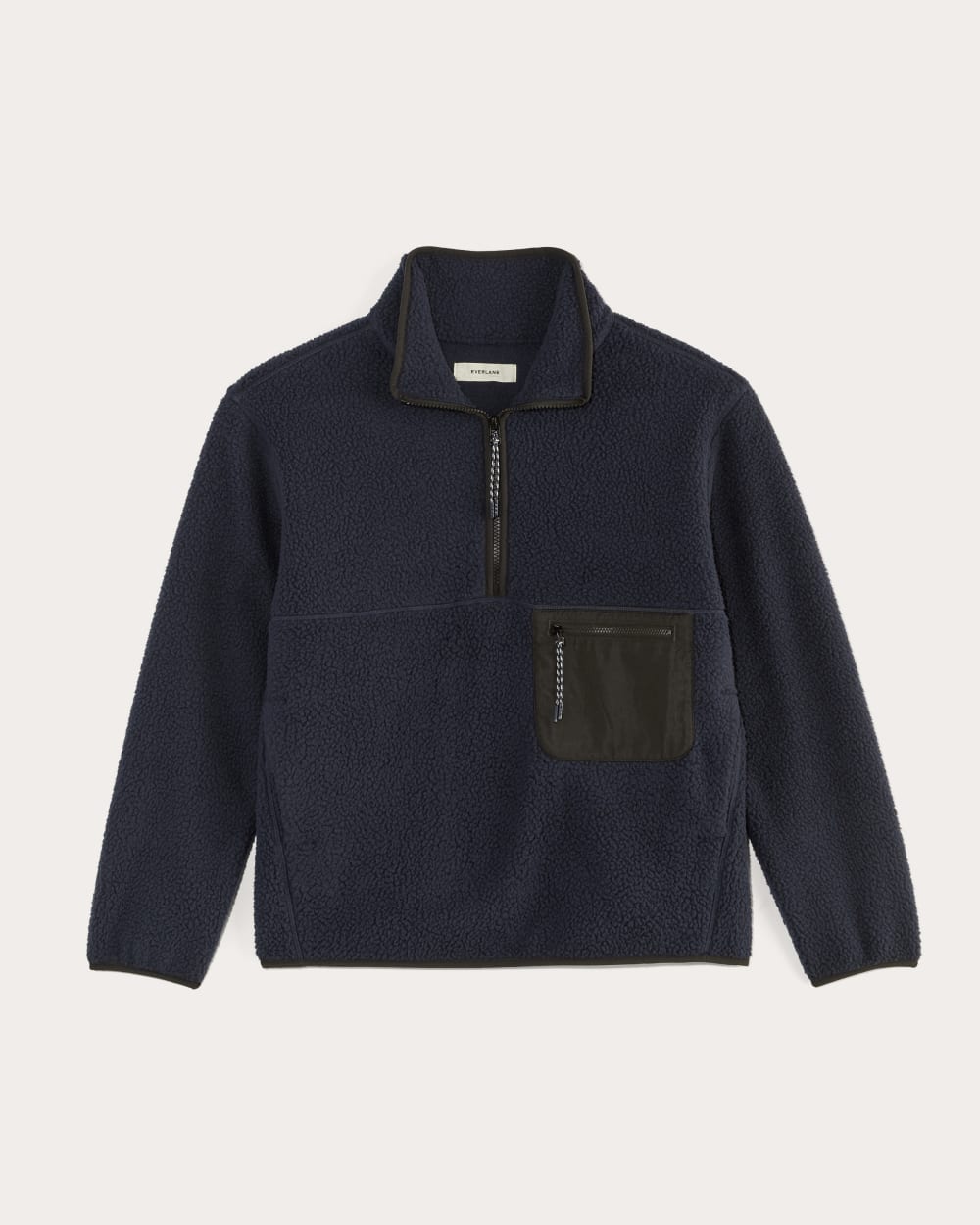 The ReNew Fleece Oversized Half-Zip | Navy - Image 2