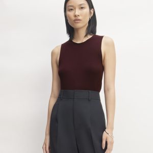 The Tank in Ultrasoft Merino | Burgundy