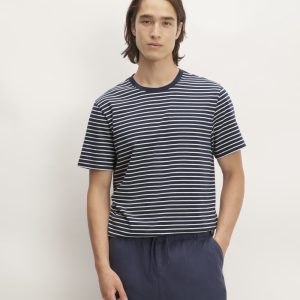 The Essential Organic Crew | Navy / Bone