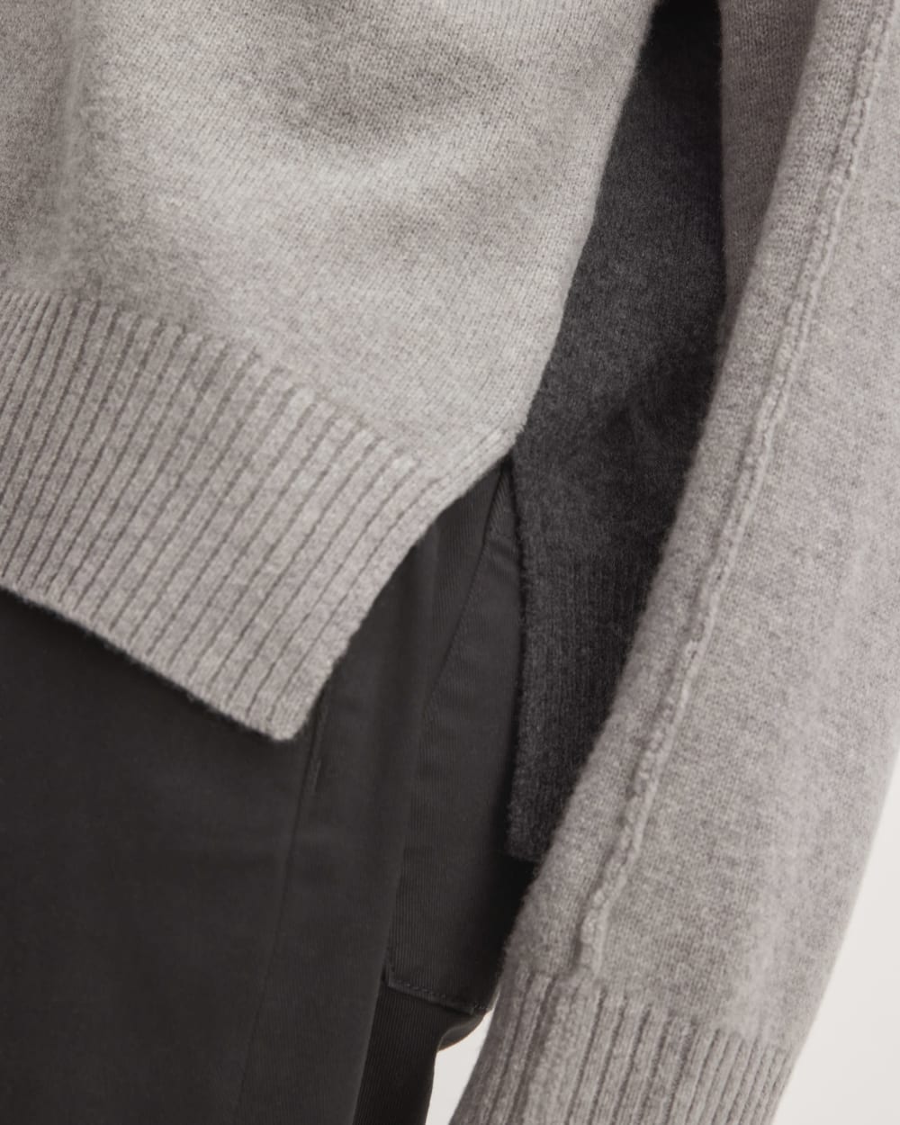The Good Merino Wool Crewneck Sweater | Hare Grey / Graphite - Image 5