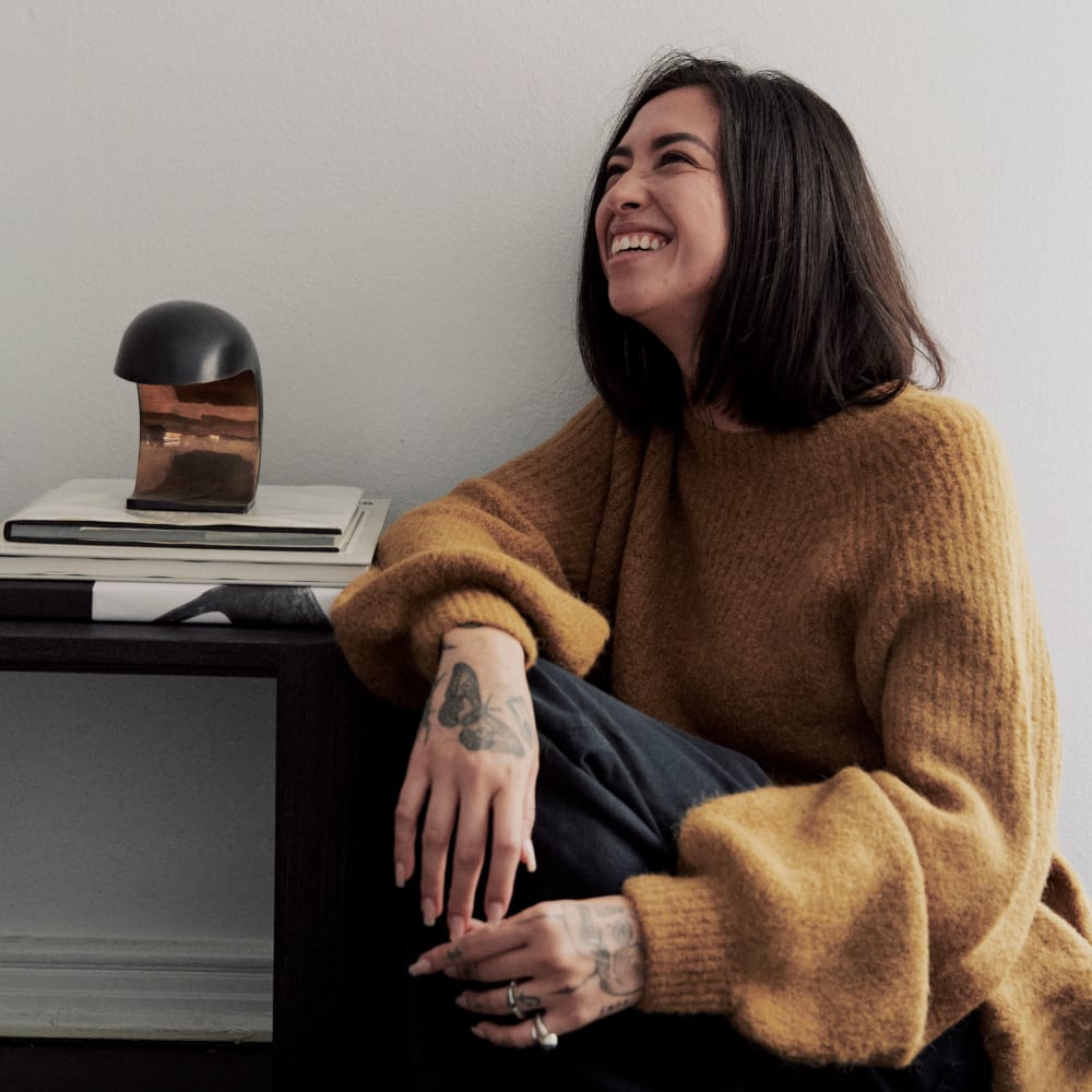 The SuperFuzz Alpaca Oversized Crew | Dijon - Image 7