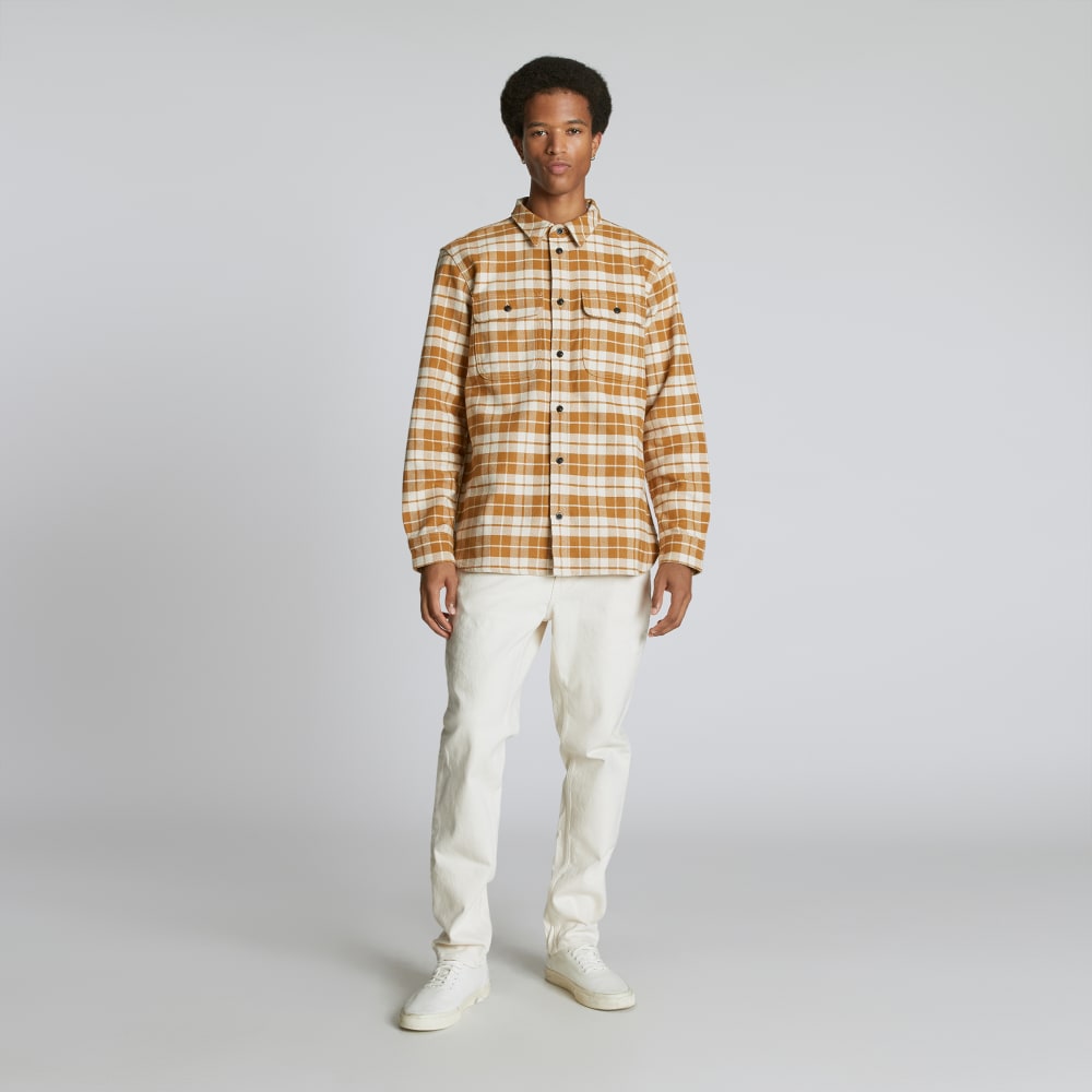 The Heavyweight Overshirt | Uniform | Golden Brown / Parchment - Image 3