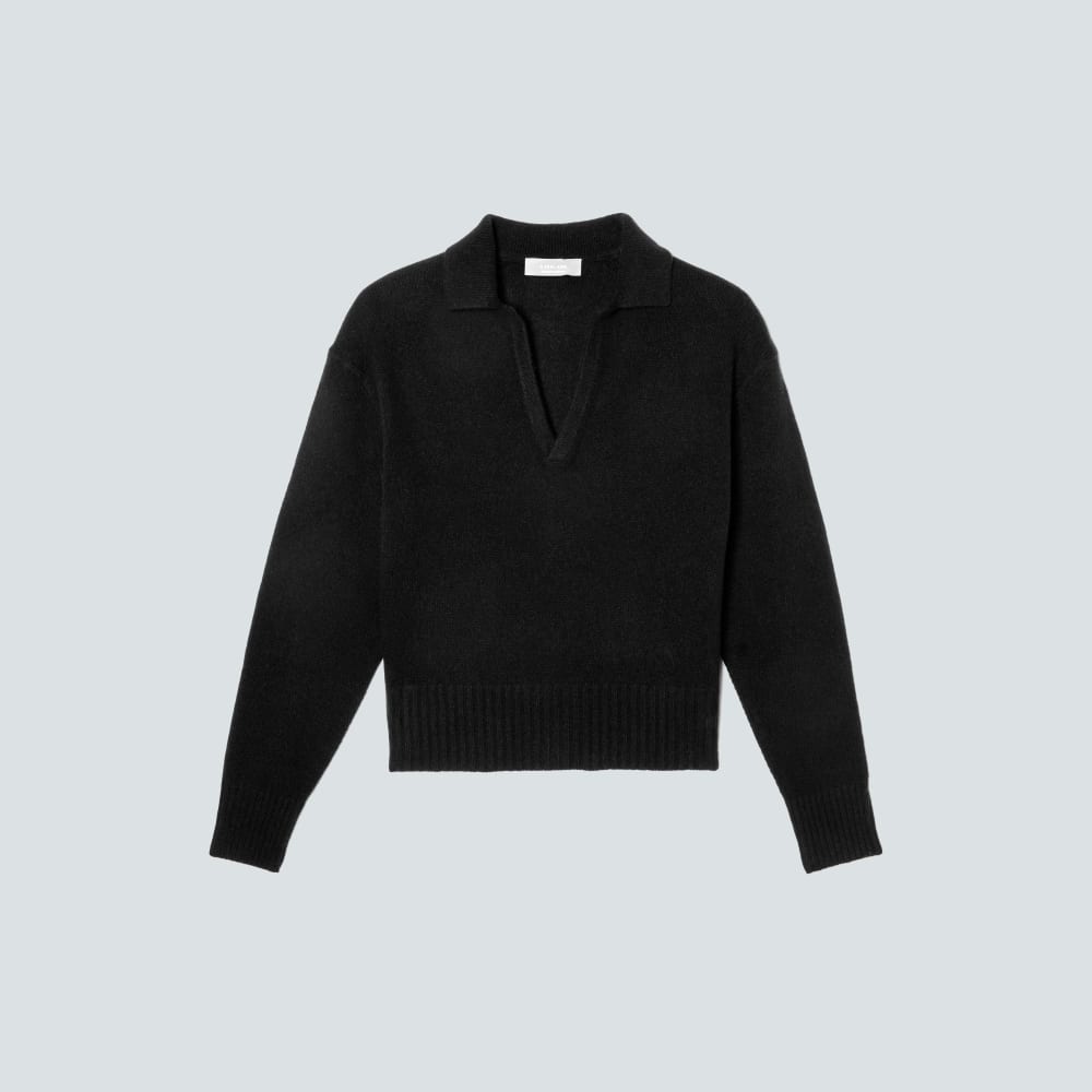 The Cashmere Polo | Black - Image 2
