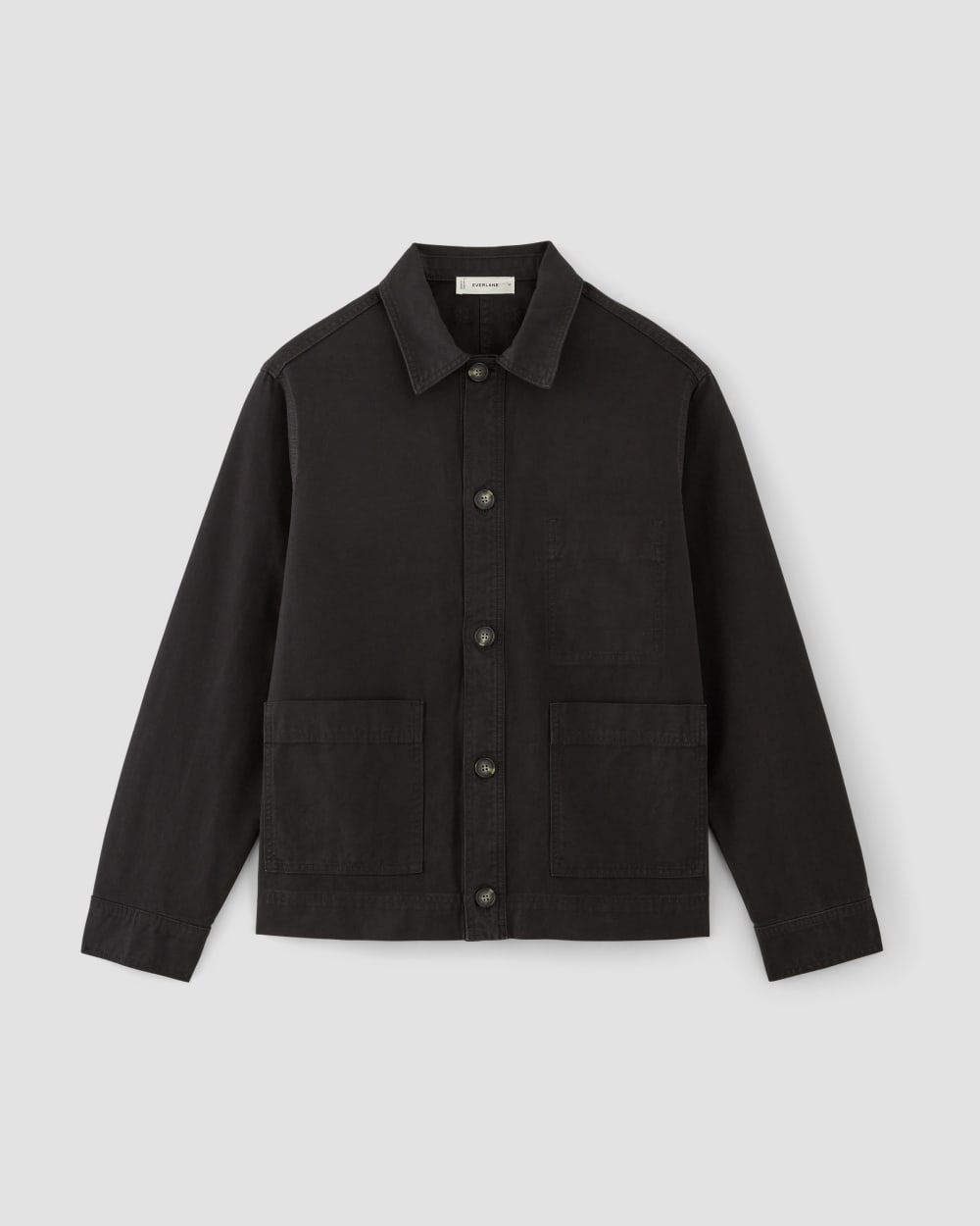 The Organic Cotton Chore Jacket | Black - Image 2
