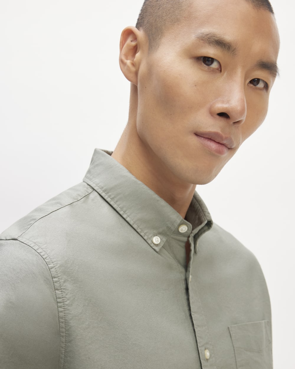 The Classic Oxford Shirt | Sage Green | Tall - Image 4