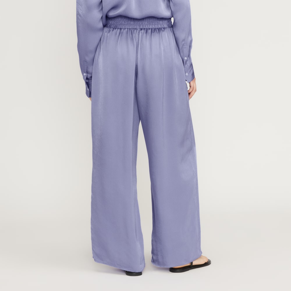 The Satin Pull-On Pant | Cornflower Blue - Image 3