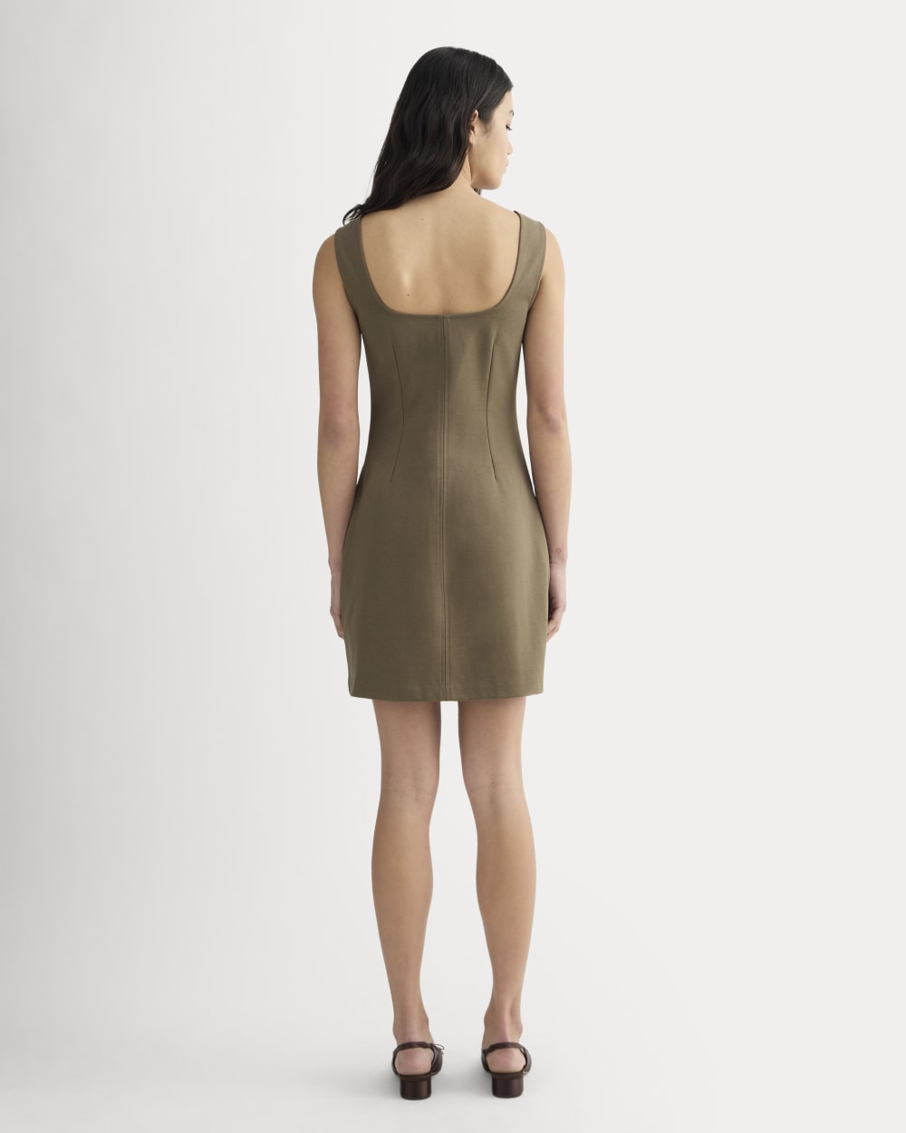 The Dream Square-Neck Dress | Deep Taupe - Image 4