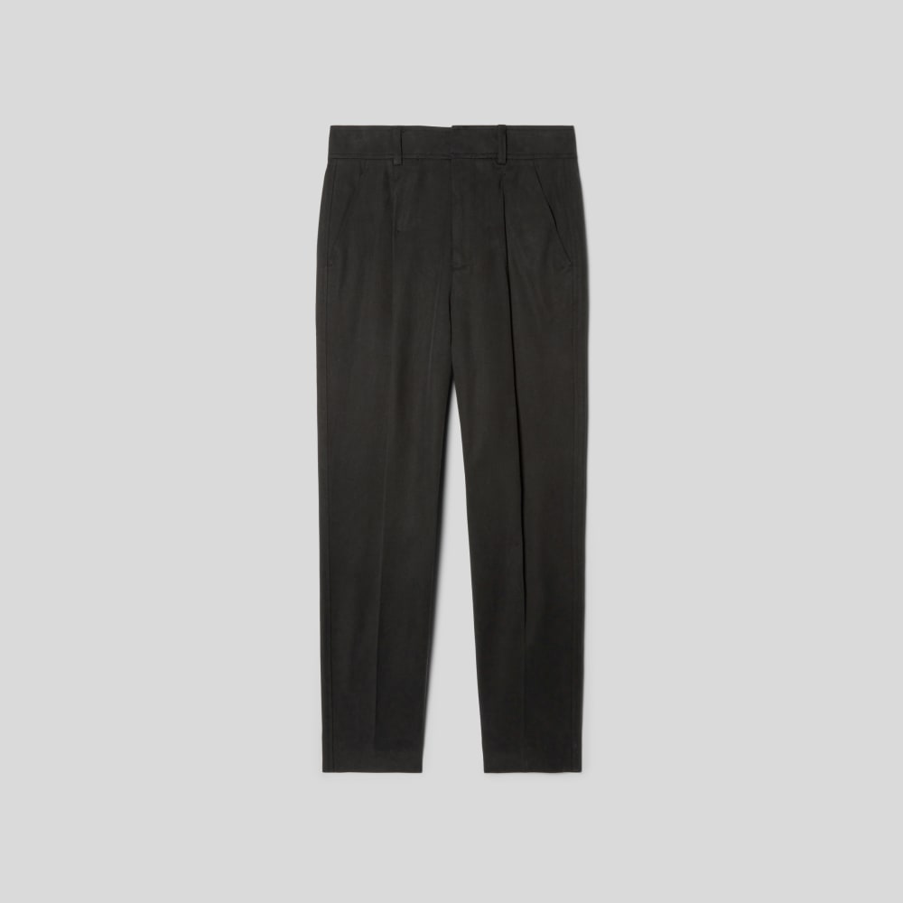 The Draper Tapered Pant in Buttersmooth | Black - Image 2
