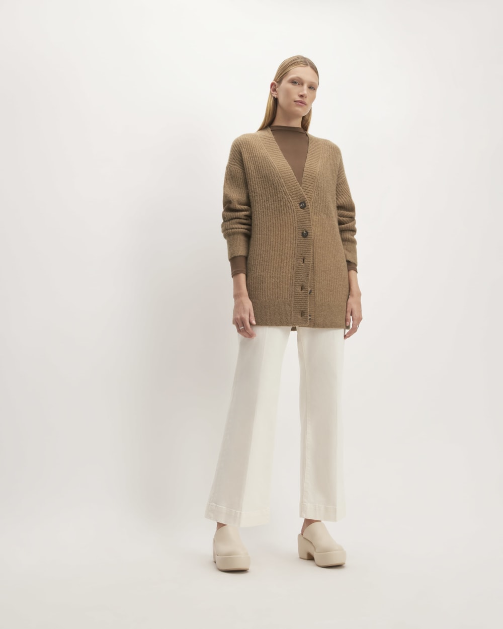 The Alpaca Oversized Cardigan | Tiger's Eye - Image 3