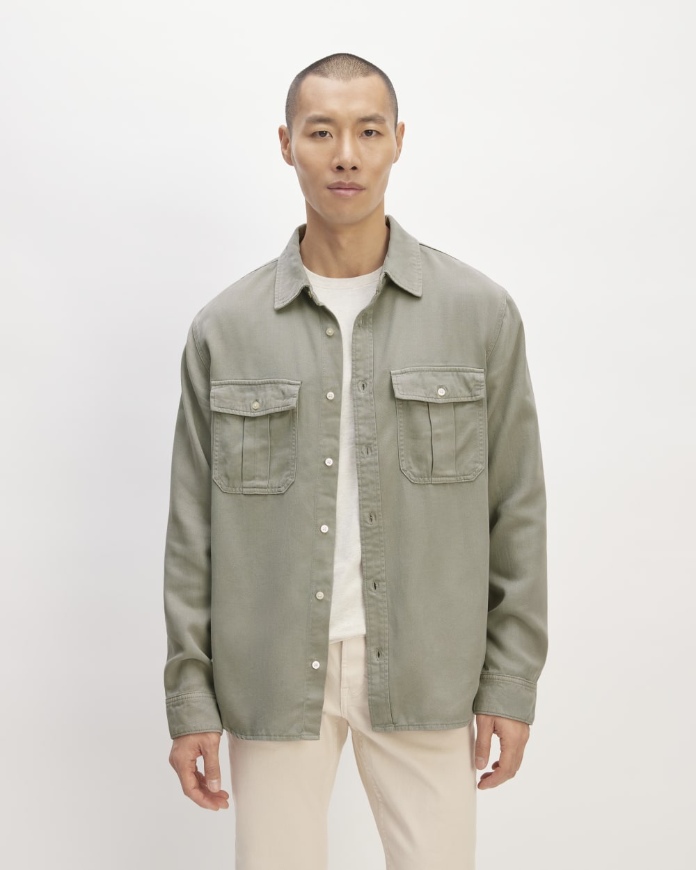 The Utility Shirt Jacket in Buttersoft | Sage Green