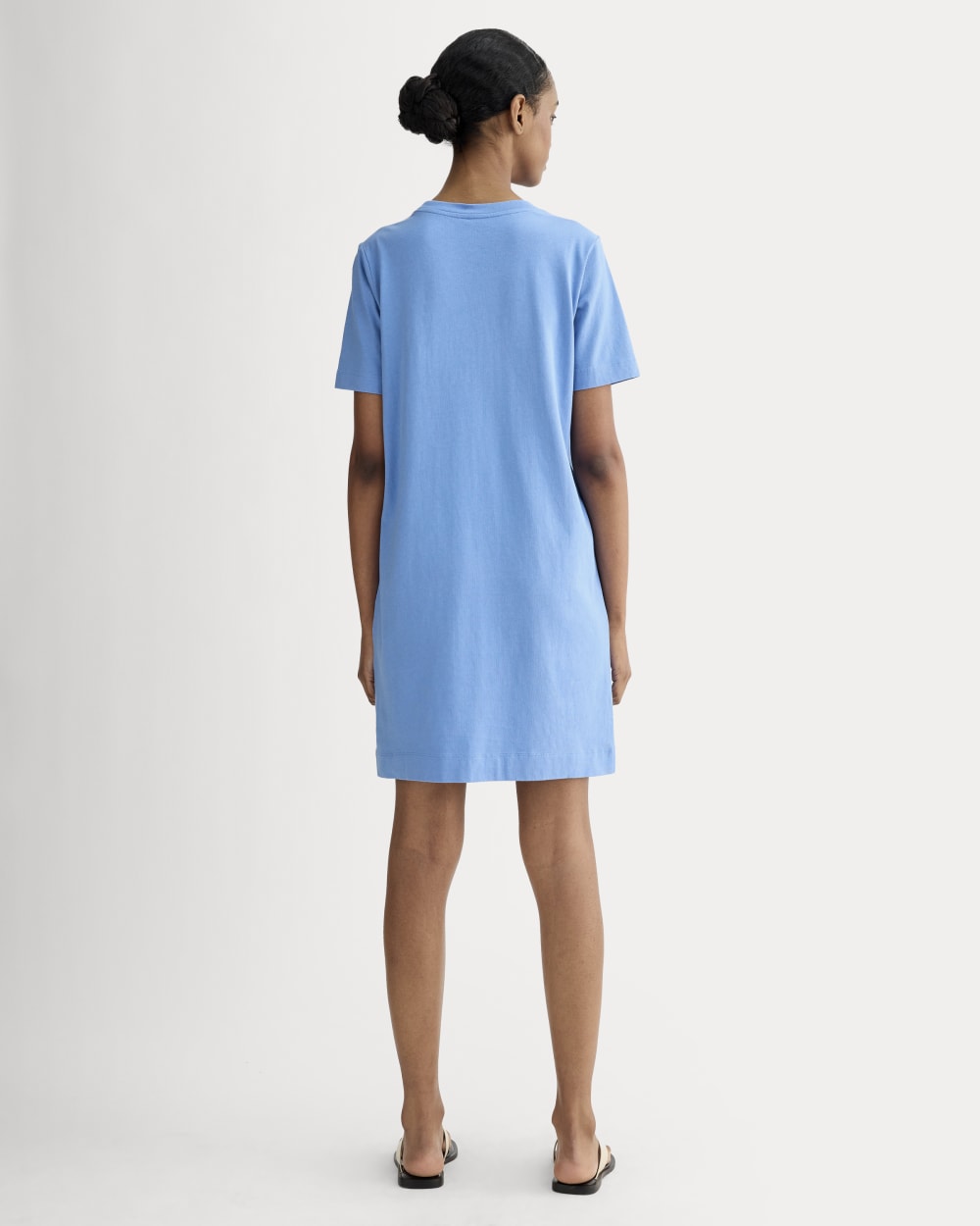 The Organic Cotton Weekend Tee Dress | Blue Opal - Image 3