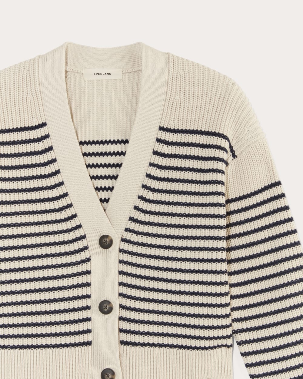 The Boxy Cardigan in Everyday Cotton | Canvas / Navy - Image 6