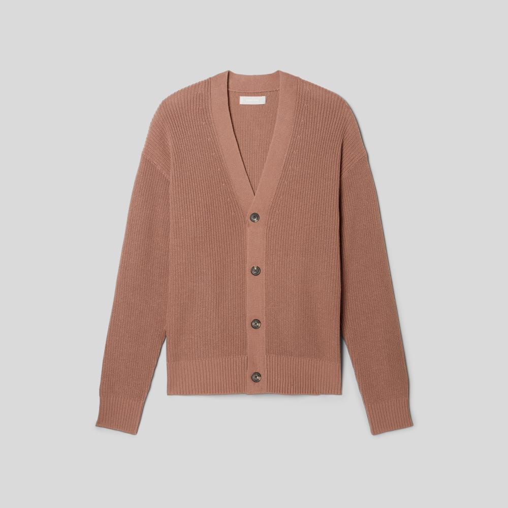 The No-Sweat Ribbed Cardigan | Carob Brown - Image 2