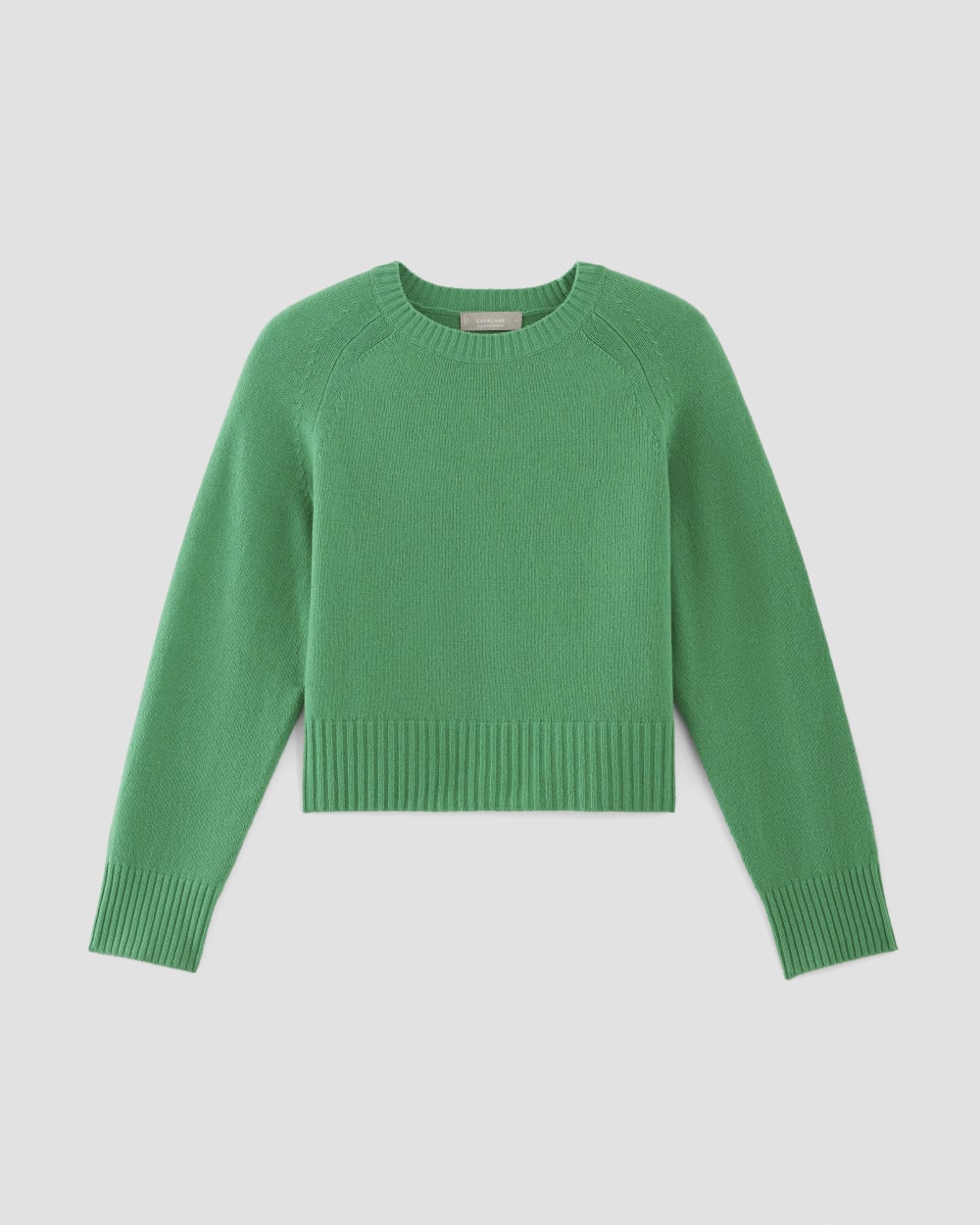 The Cashmere Boxy Crew | Bright Jade - Image 2