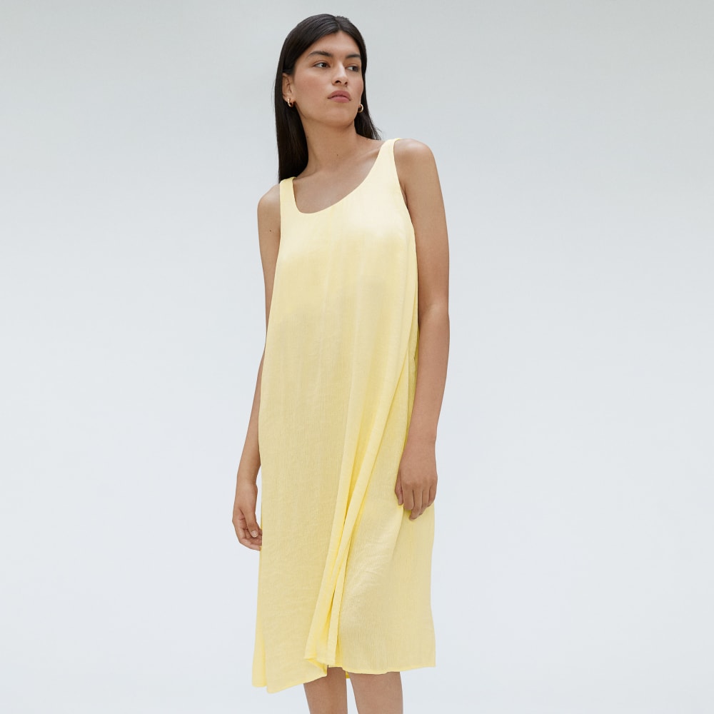 The Naia? Ripple Tank Dress | Pastel Yellow - Image 5