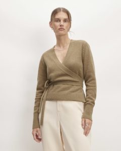 The Alpaca Wrap Sweater | Tiger's Eye