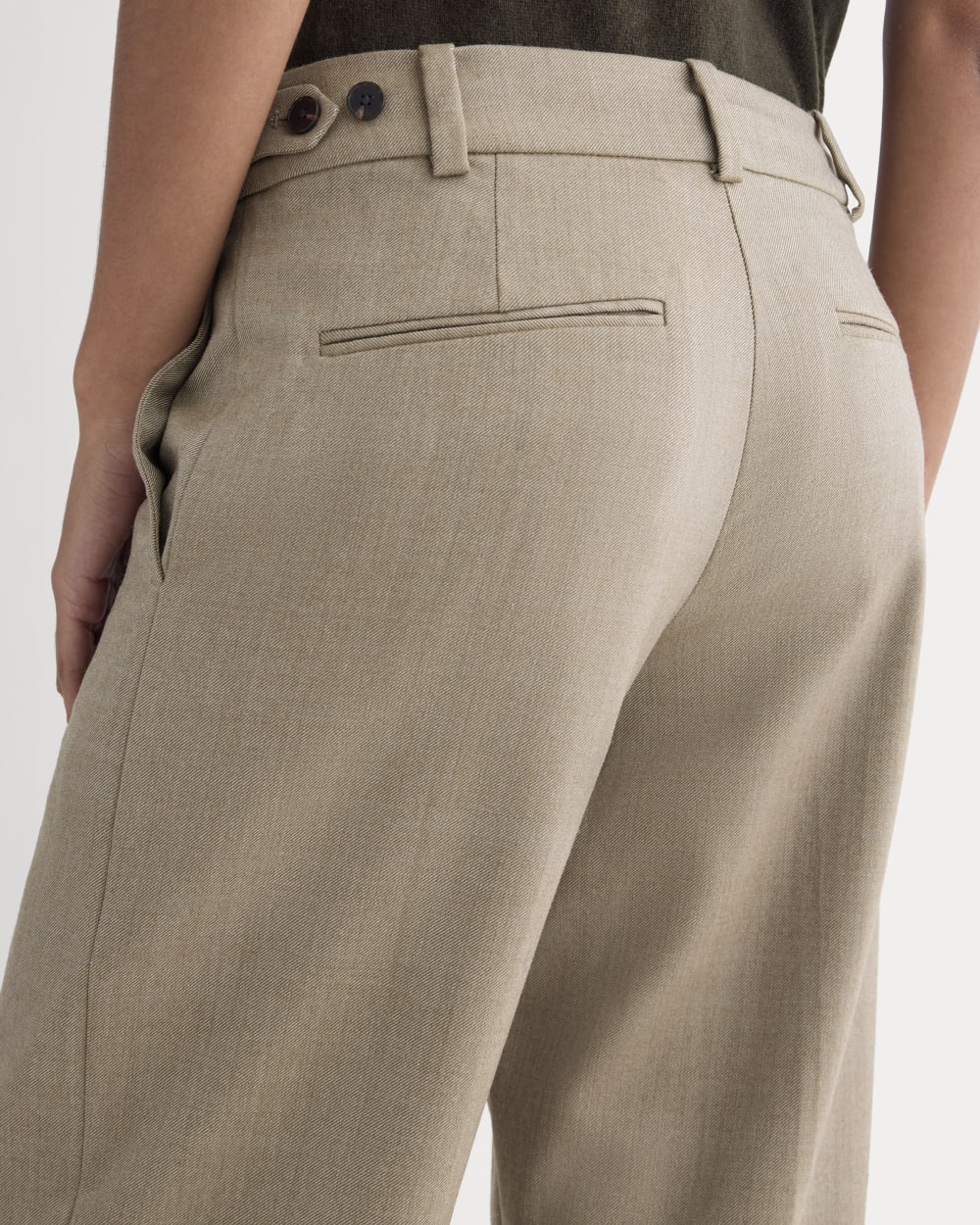 Straight-Leg Trouser in Tailor Twill | Light Taupe - Image 4