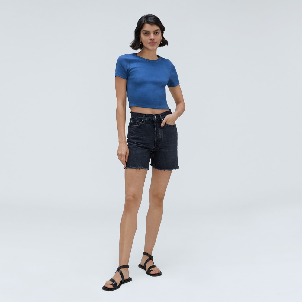 The '90s Rib Tee | Deep Blue - Image 6