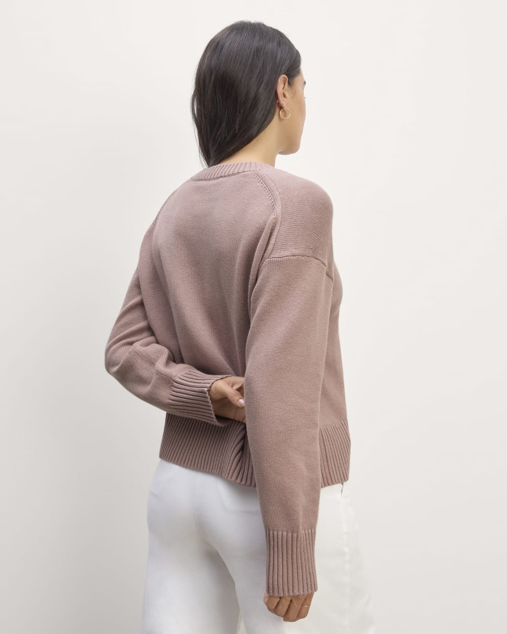 The Boxy Sweater in Everyday Cotton | Dusty Rose - Image 6