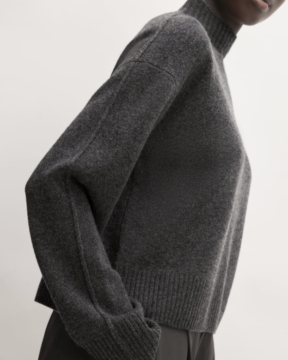 The Good Merino Wool Mockneck Sweater | Graphite - Image 5