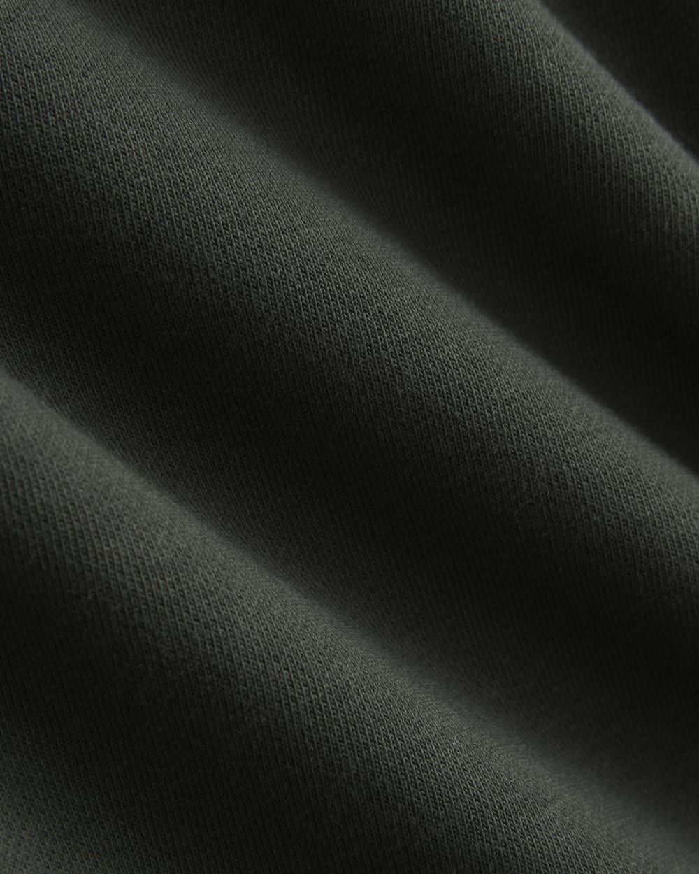 Luxe Fleece Zip Polo | Washed Black - Image 6