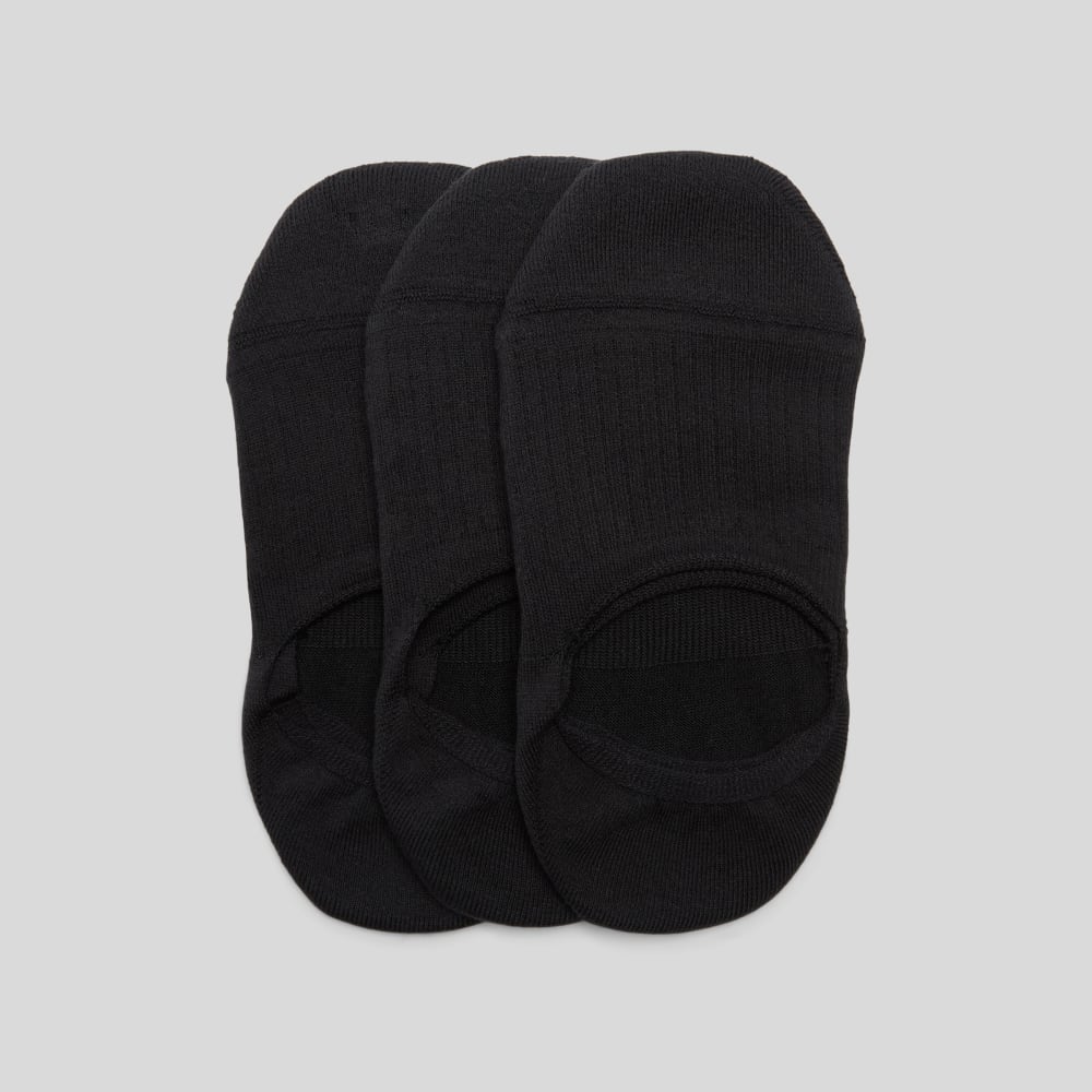 The Organic Cotton No-Show Sock 3-Pack | Black - Image 7