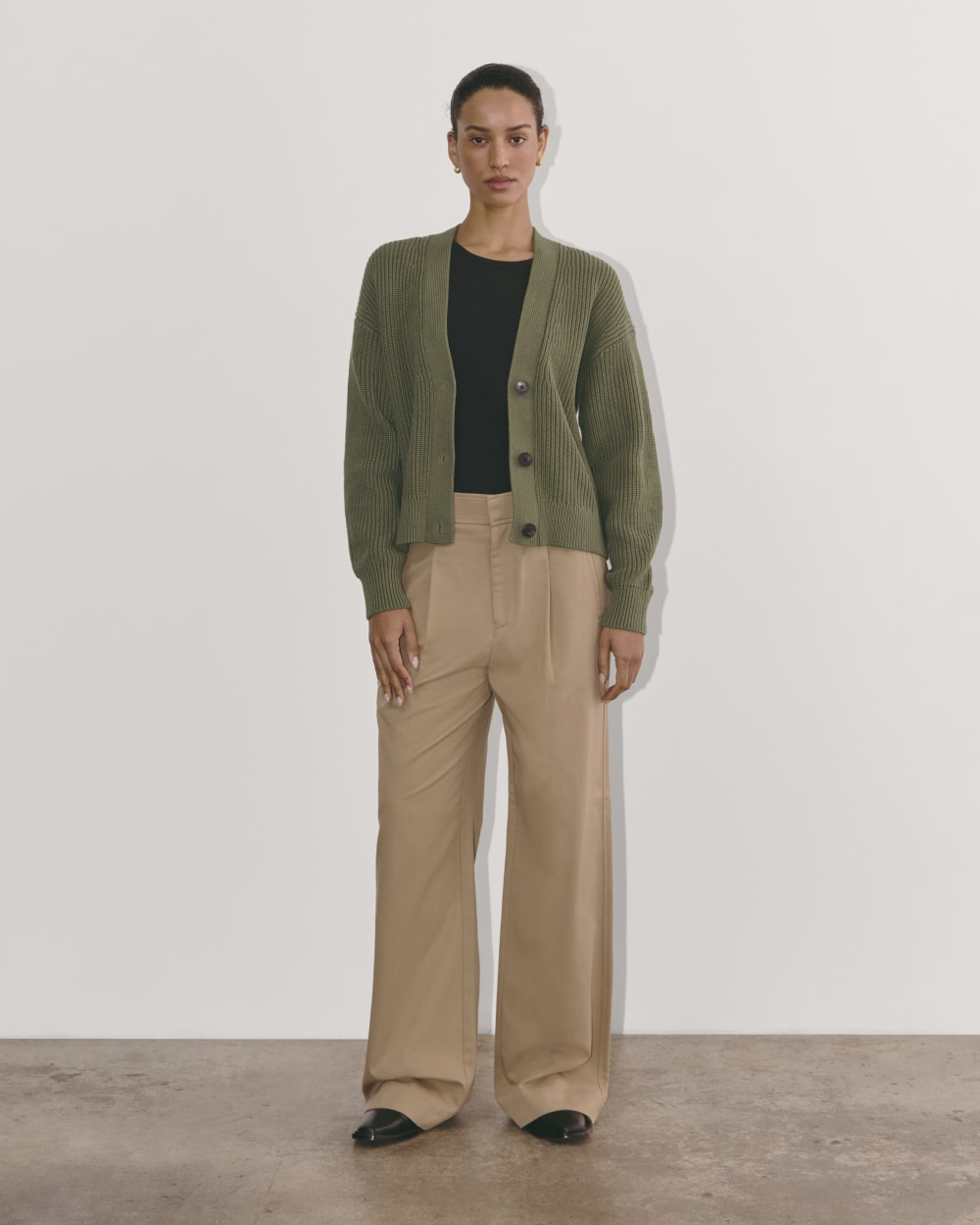 The Boxy Cardigan in Everyday Cotton | Kalamata - Image 3