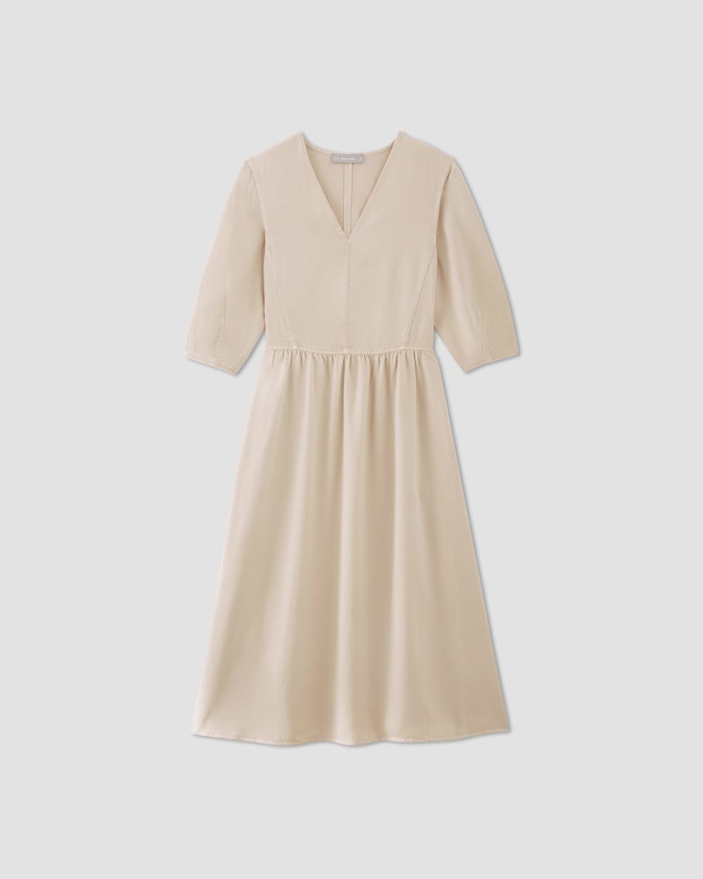 The TENCEL? Puff-Sleeve Dress | Whisper Pink - Image 2