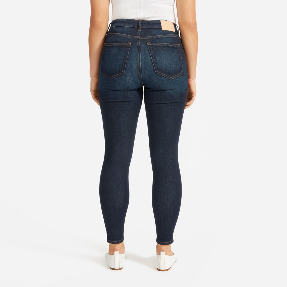 The Curvy Authentic Stretch High-Rise Skinny Jean | Dark Blue Wash | 28.5 Inseam - Image 8