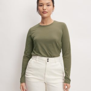 The Organic Cotton Long-Sleeve Crew | Kalamata