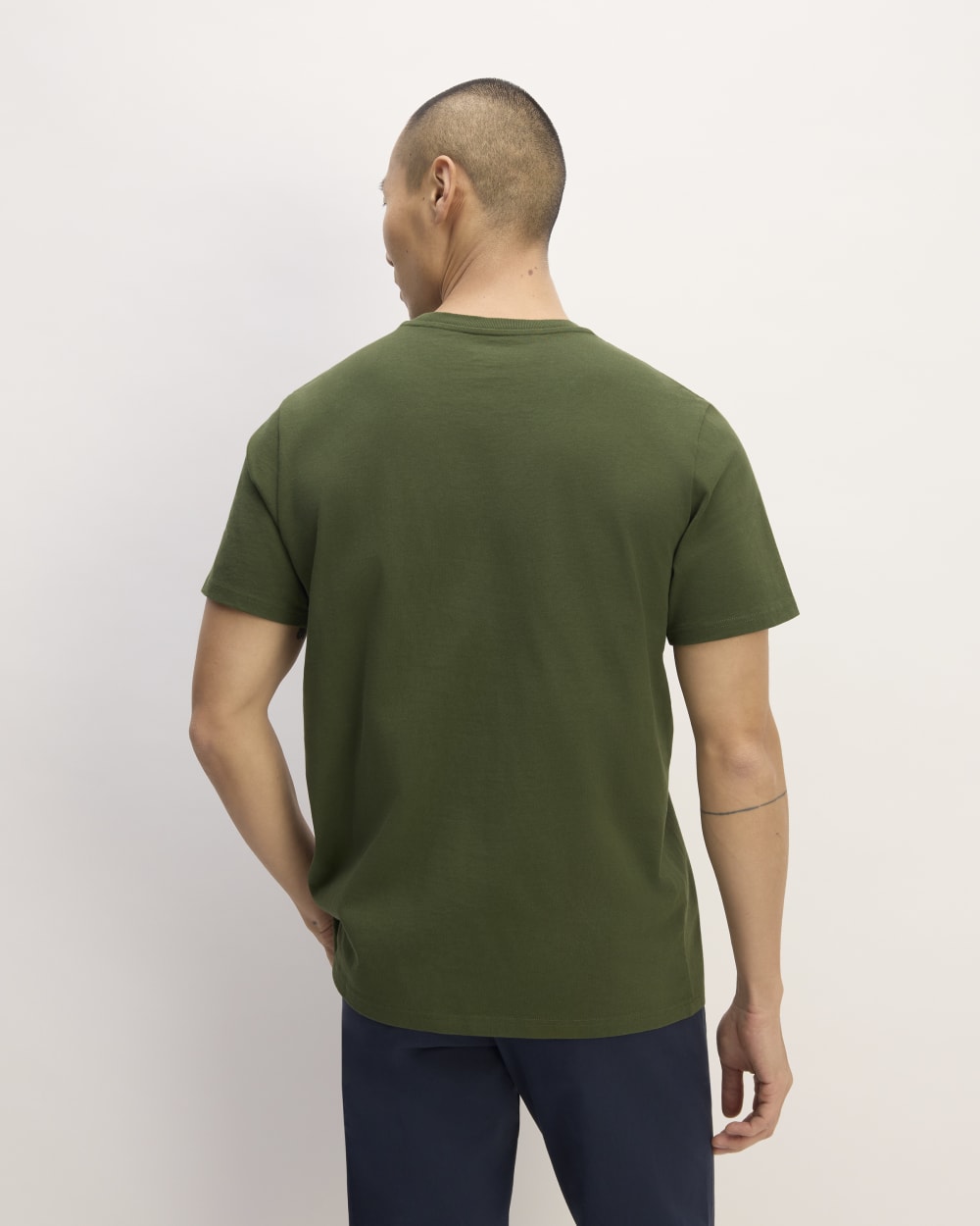 The Premium-Weight Pocket Tee | Uniform | Deep Moss Green - Image 3