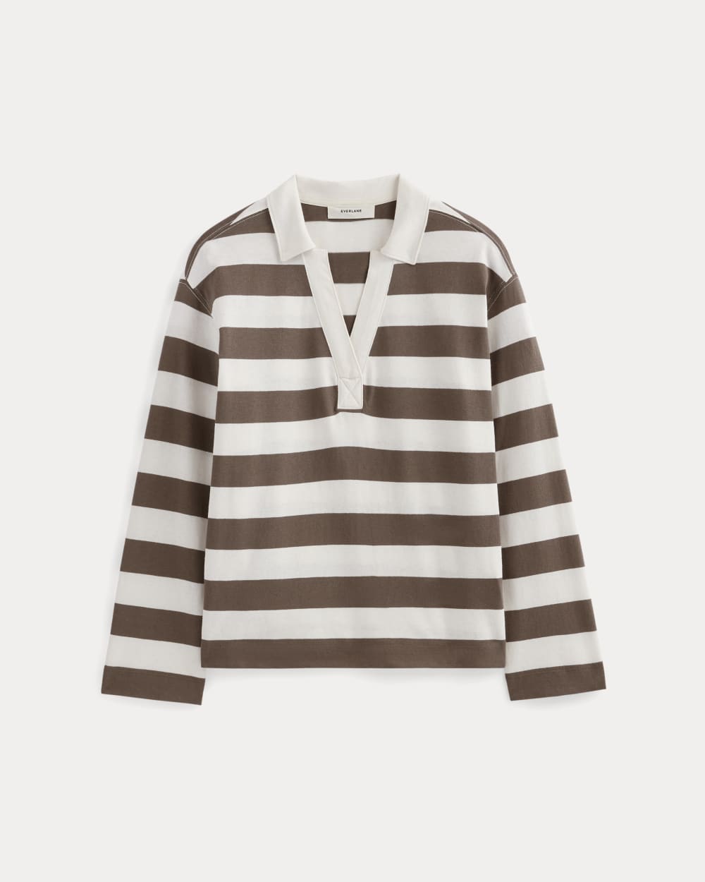 The Mariner Rugby Top | Deep Taupe / Bone - Image 2