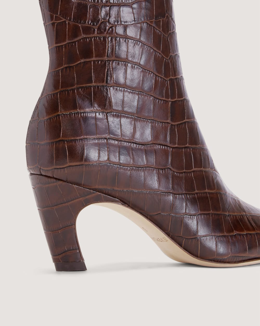 The Short Banana Boot | Brown Crocodile - Image 6