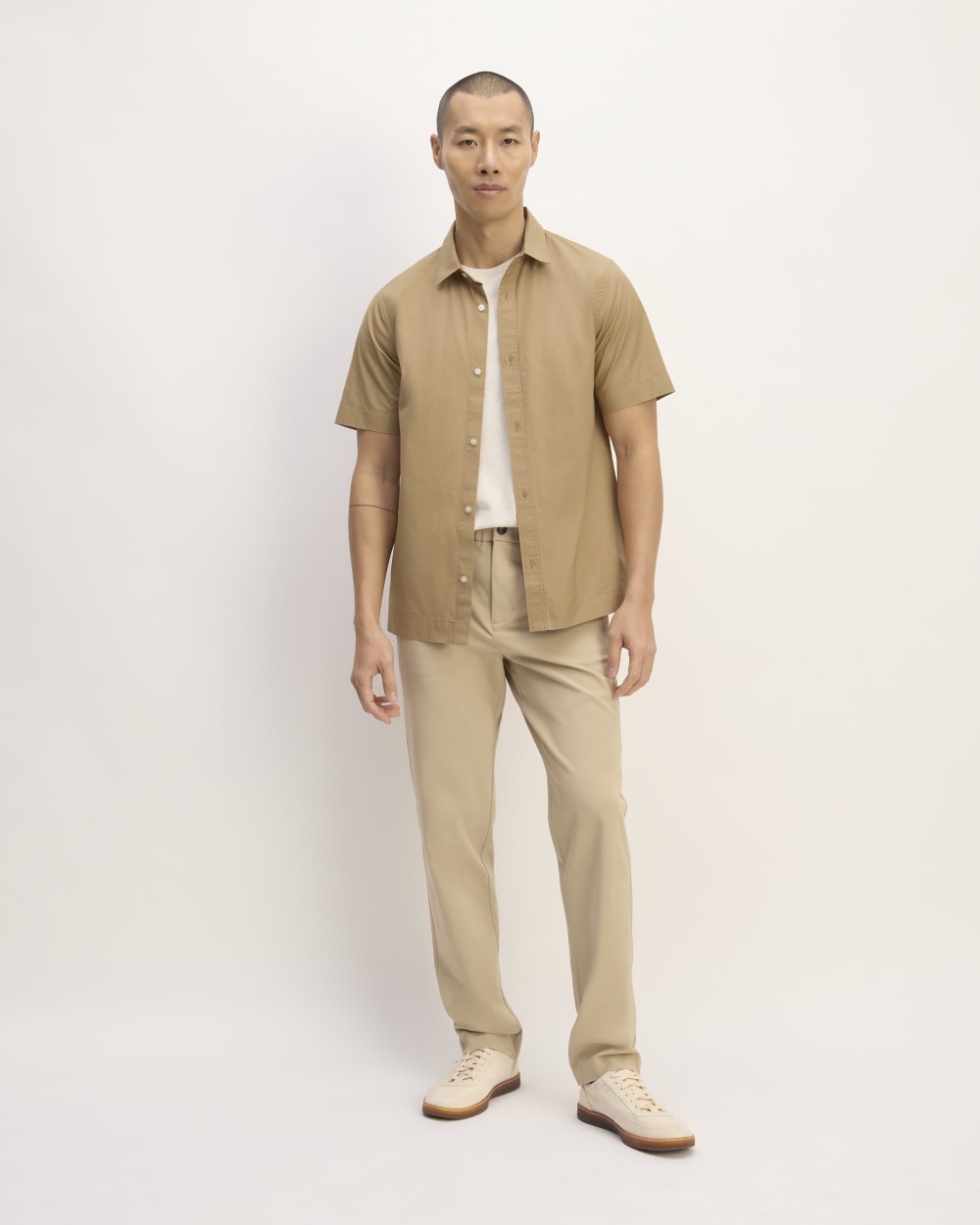 The Supima? Short-Sleeve Poplin Shirt | Tiger's Eye - Image 3