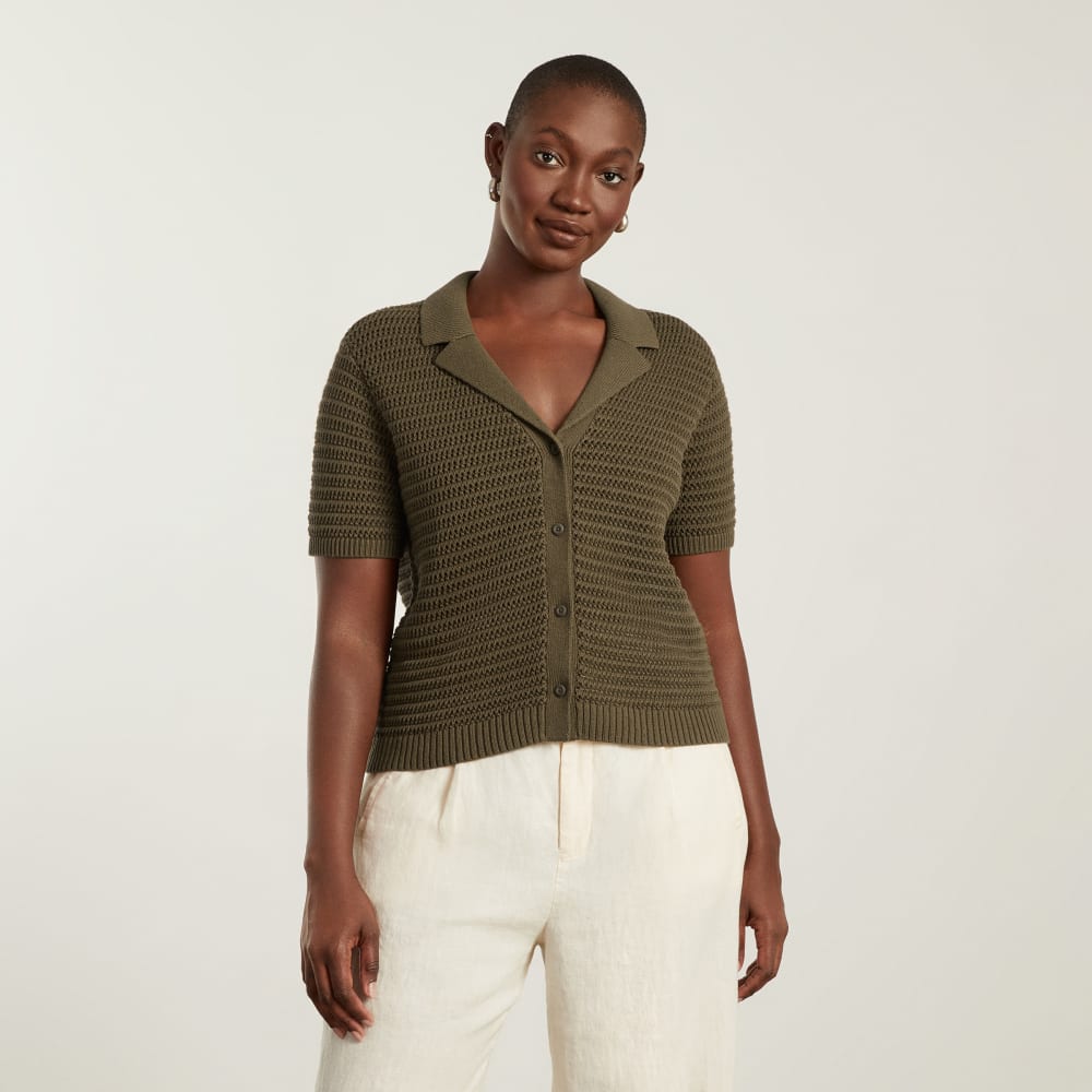 The Crochet Knit Polo | Beech - Image 2