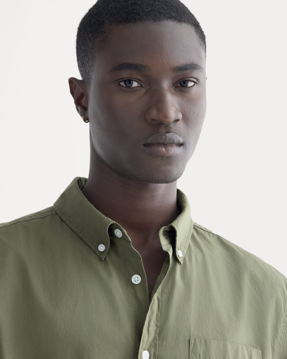 Washed Poplin Shirt | Lichen Green - Image 4