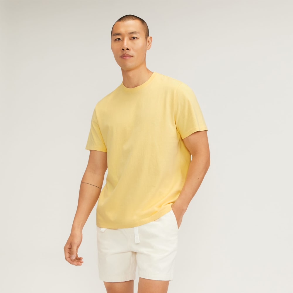 The Premium-Weight Crew | Uniform | Pale Yellow