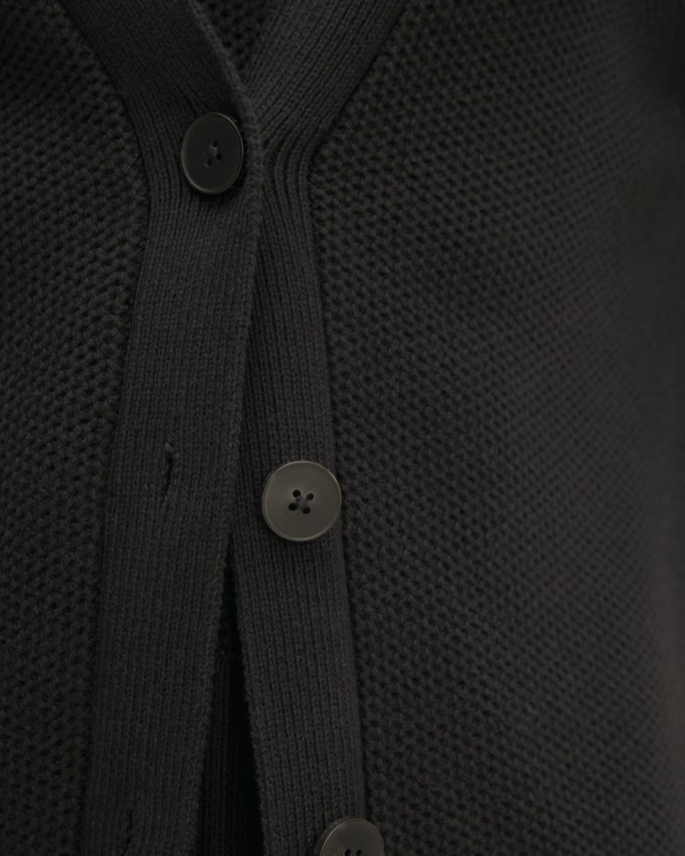 The Cotton Honeycomb Cardigan | Black - Image 6