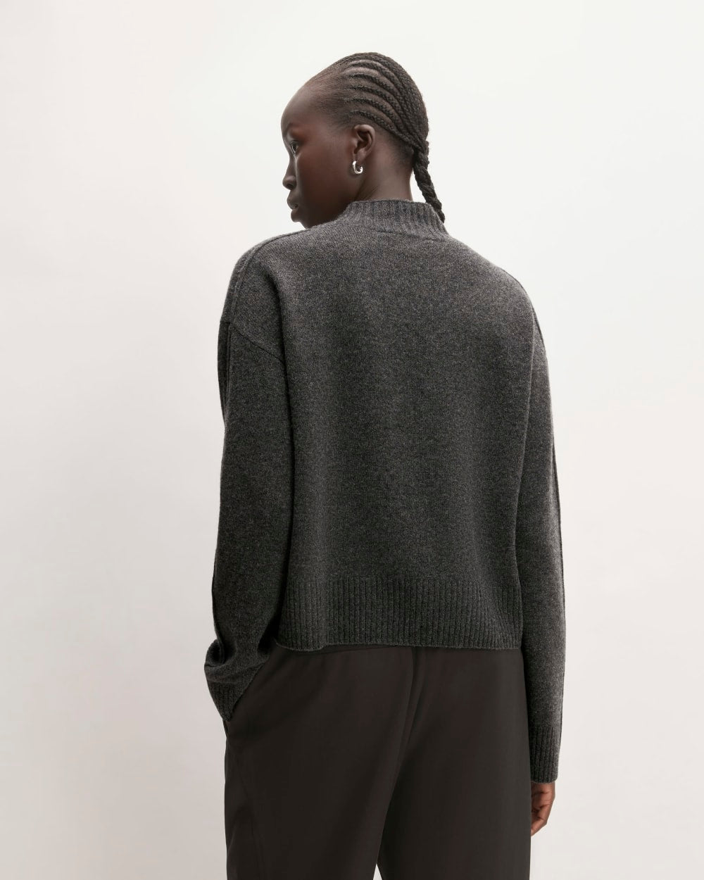 The Good Merino Wool Mockneck Sweater | Graphite - Image 6