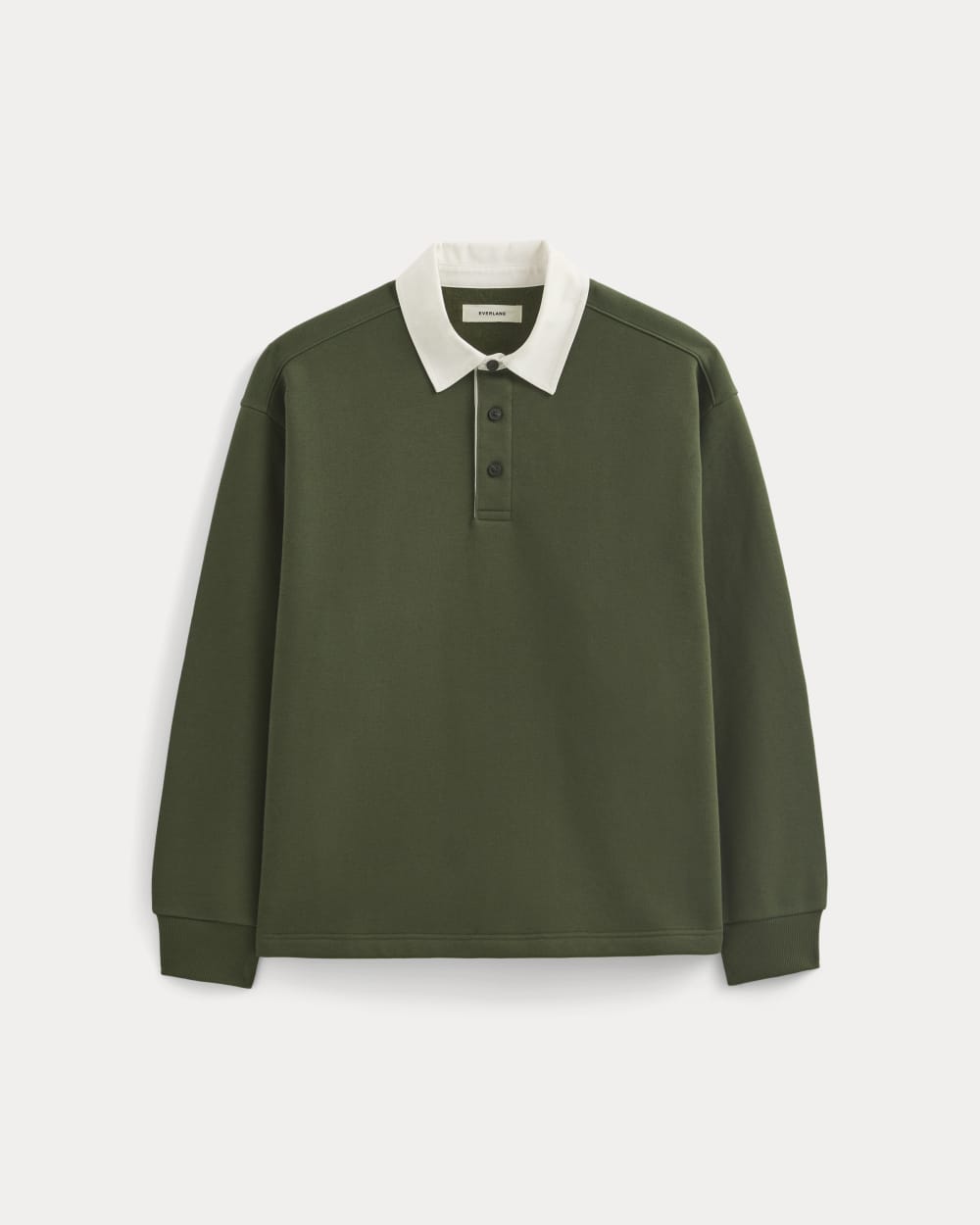 Luxe Fleece Rugby Polo | Dark Forest - Image 2