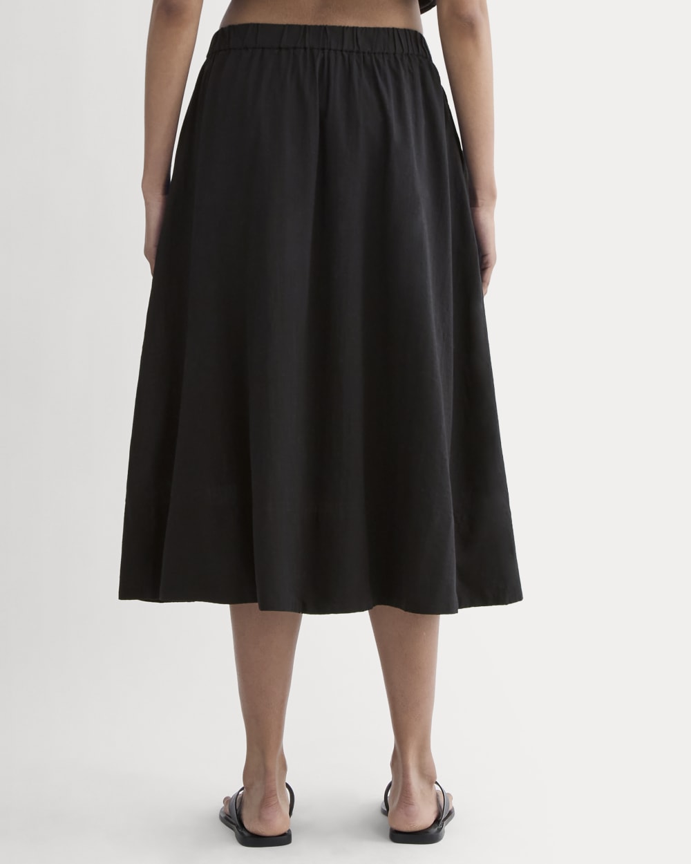 The Gauze Tiered Skirt | Black - Image 5