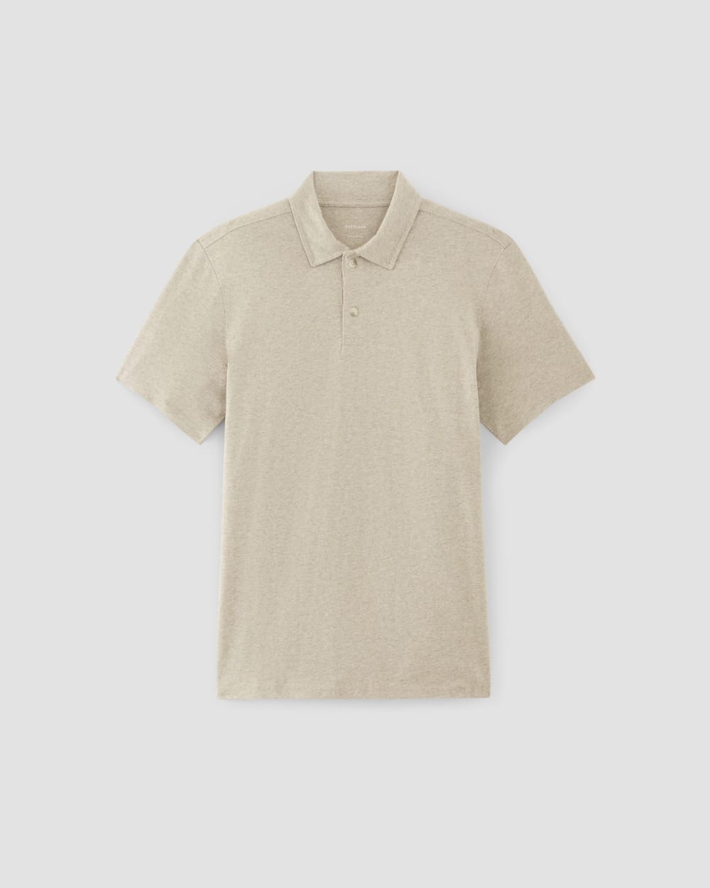 The Premium Weight Short-Sleeve Polo | Heather Oatmeal - Image 2