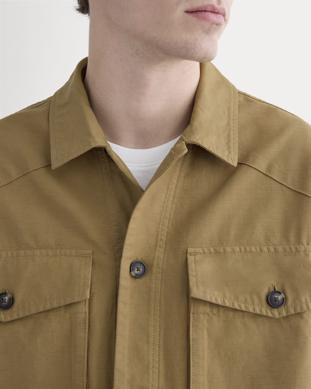Utility Shirt Jacket | Aged Brass - Image 4
