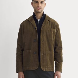 Fine Wale Corduroy Chore Blazer | Cocoa