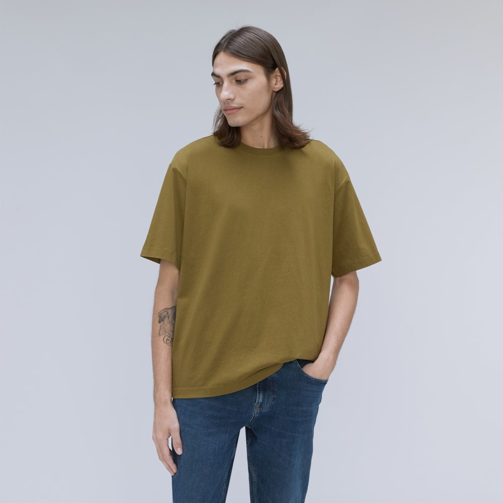 The Premium-Weight Relaxed Crew | Uniform | Olive
