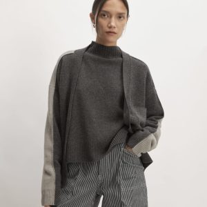 The Good Merino Wool Cardigan | Graphite / Hare Grey