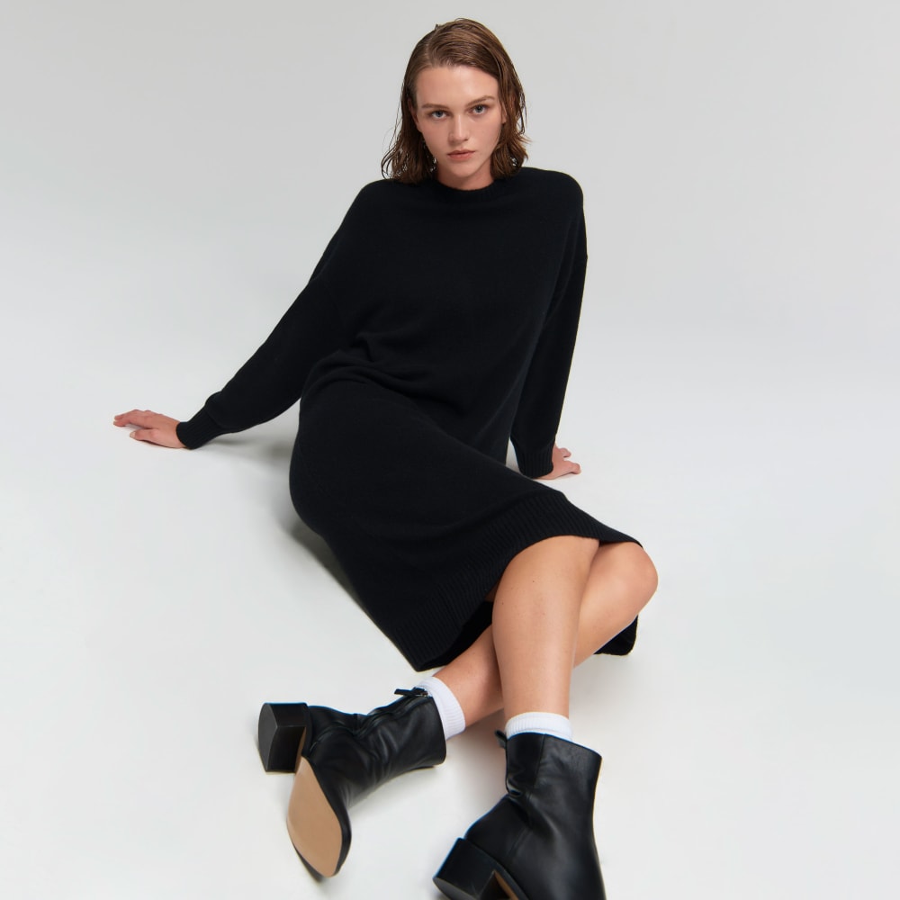 The Cashmere Midi Dress | Black