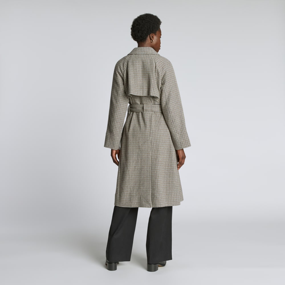 The Italian ReWool? Trench | Pewter Houndstooth - Image 3